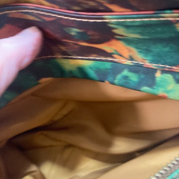 Patricia Nash Fall Floral Coated Canvas Crossbody - Picture 8 of 11